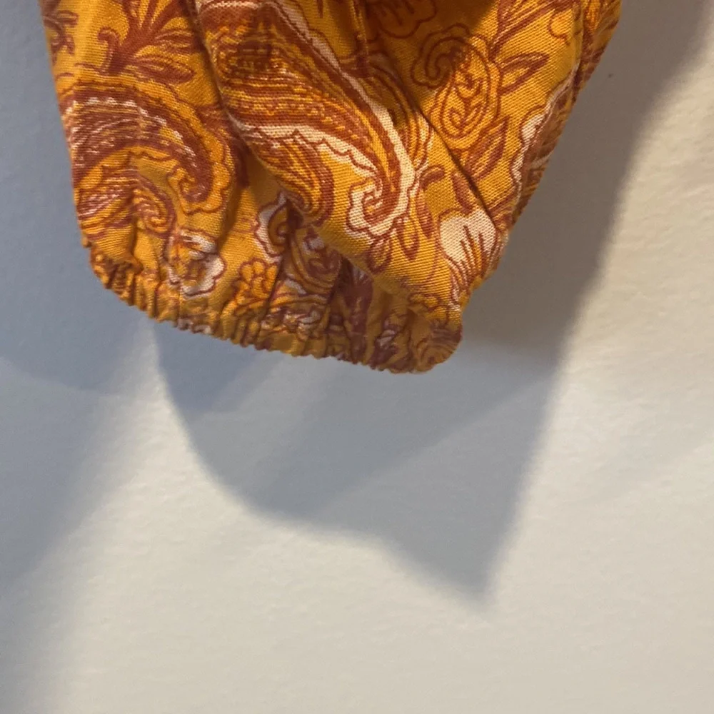 PATRONS OF PEACE Women’s Floral Orange Top Size  L - Picture 4 of 8